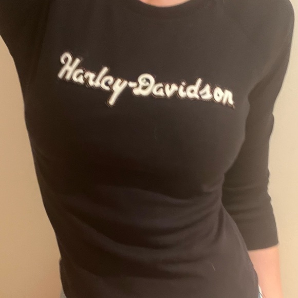Small Harley Davidson 3/4 sleeve shirt - Picture 3 of 10